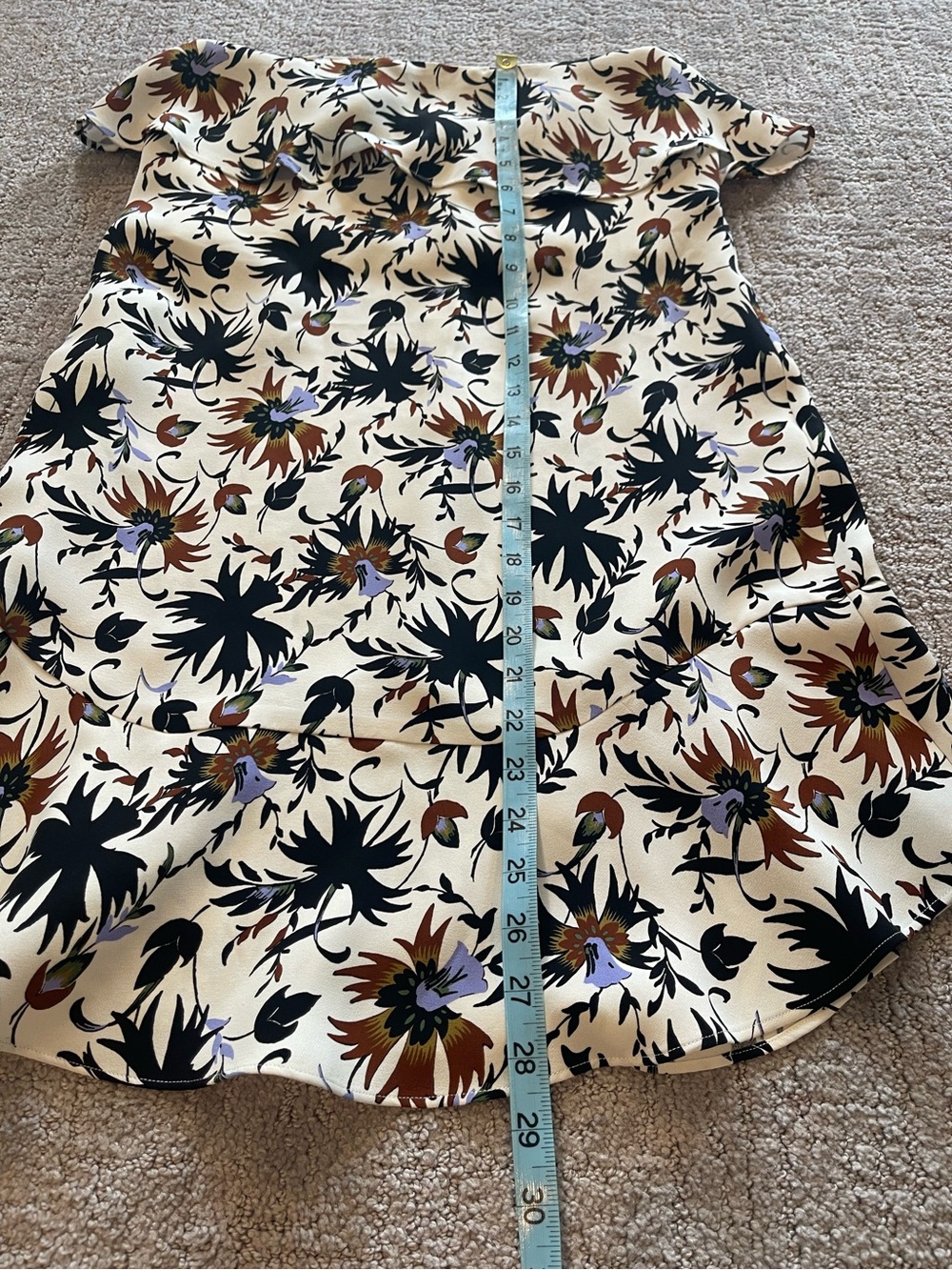 A.L.C. Romy Strapless Ruffle Mini Dress In White Floral, 100% Silk, Size 6 - Picture 7 of 16